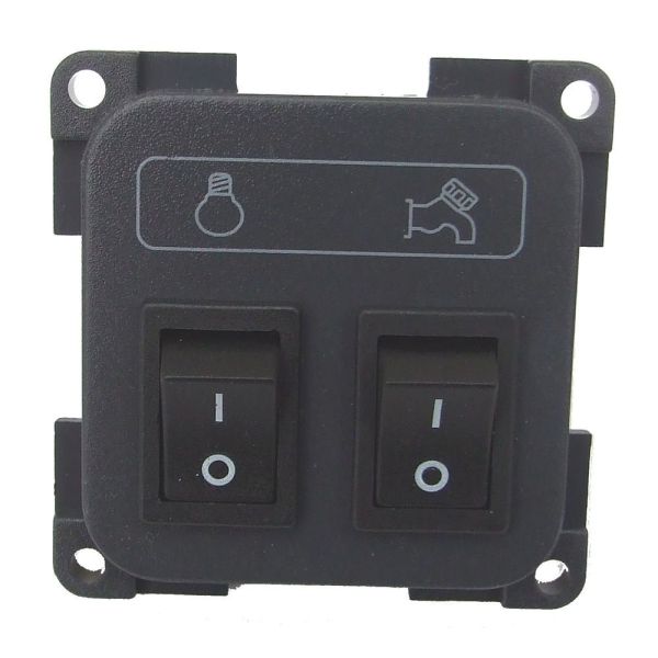 CBE Grey Light & Pump Switch