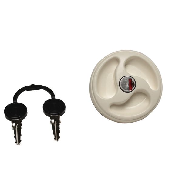 Locking Cap For External Water Filler- Replacement White