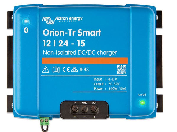 Victron Orion-Tr Smart 12/24-15A (360W) Non-isolated DC-DC charger