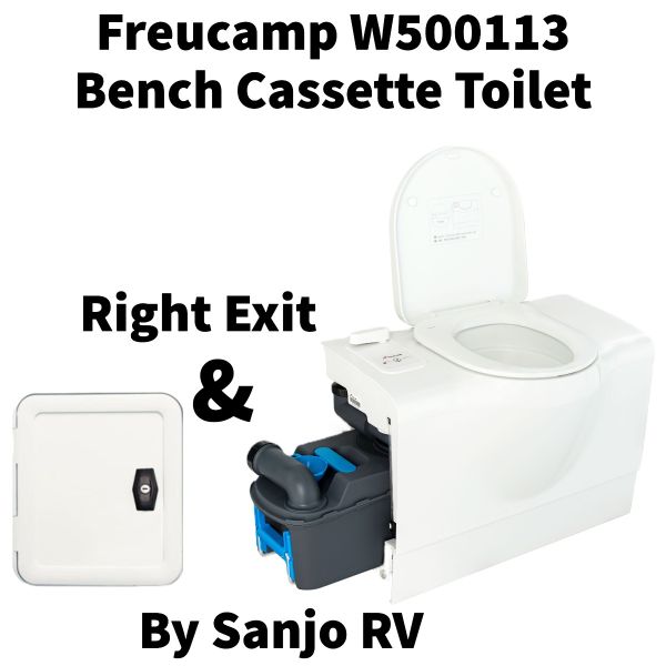 Bench Cassette Toilet - Freucamp - Right W Service Door 3J-W50013- Sanjo