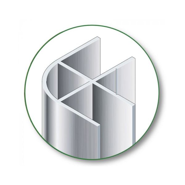 Aluminium Corners 2.2 Metre Length - Open Both Ends